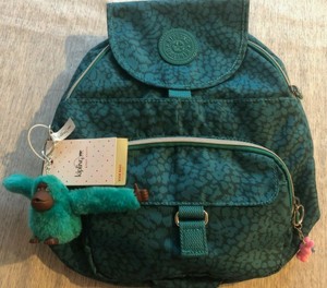 backpack with monkey keychain