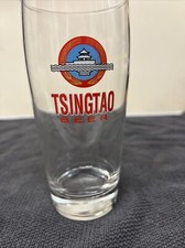 TSINGTAO CHINESE BEER LAGER ½ PINT 360ml GLASS THICK BASE multiple available 
