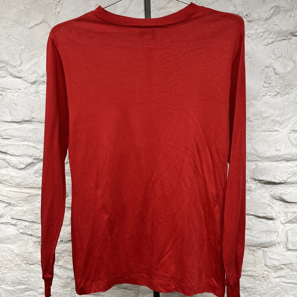 Orvis Base Layer Long Sleeve Silk Cotton Unisex Large Shirt Vintage Red - Image 2 of 4