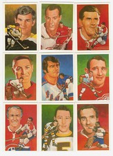 1985 Cartophilium Hockey Hall of Fame Complete 240-Card Set (ex-mt)