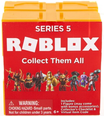 Roblox Series 5 Mystery Pack Gold Cube 681326108290 Ebay - loterman23 roblox mini figure with virtual game code series