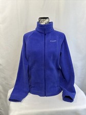 Columbia Fleece Jacket Youth XL Size 18/20 Purple Full Zip Pocketed