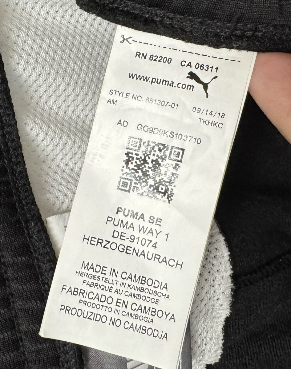 Puma SE PUMA WAY 1 DE-91074 HERZOGENAURACH Size L Ankle Zip | eBay