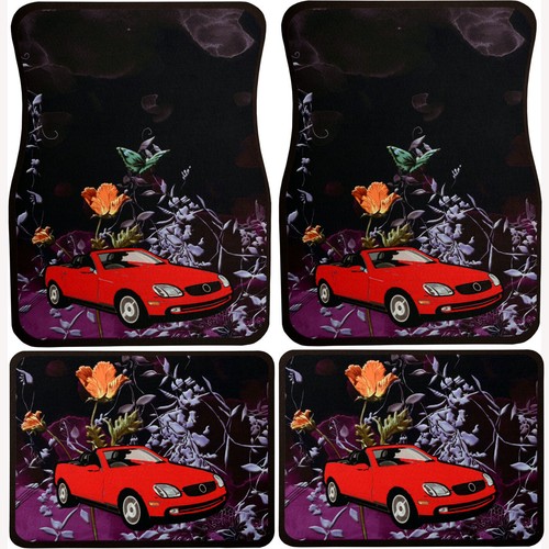 4 piece set universal rubber Floor Mats with nice design fits almost any car - Bild 13 von 15