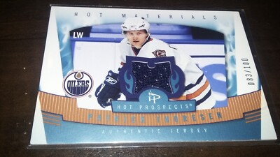 2006-07 Hot Prospects Materials Red Hot Jersey PATRICK THORESEN #HM-PA SP 83/100