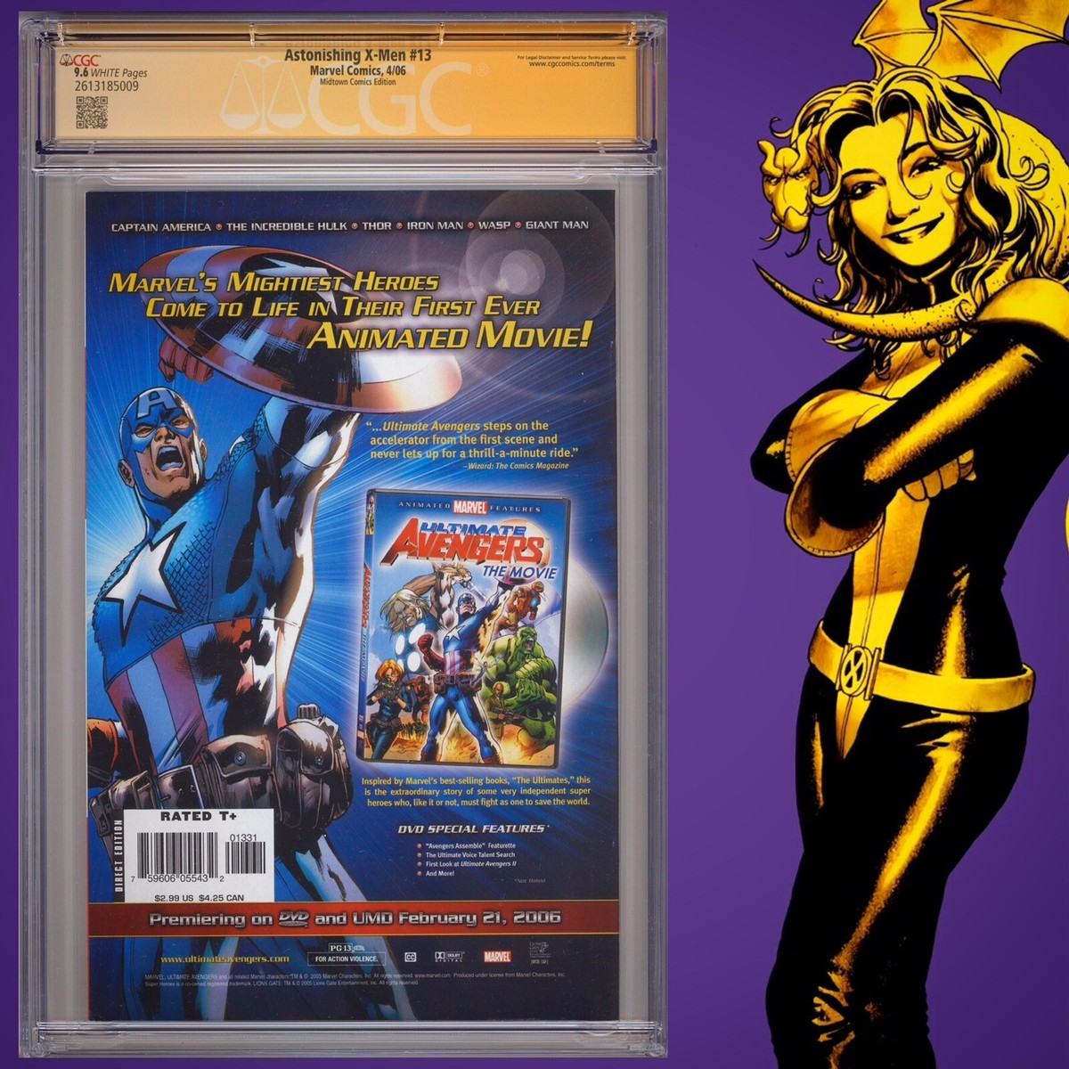 CGC 9.6 SS Astonishing X-Men #13 Variant signed by Cassaday