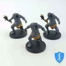 Grimlock x3 - Rage of Demons #10 D&D Miniature