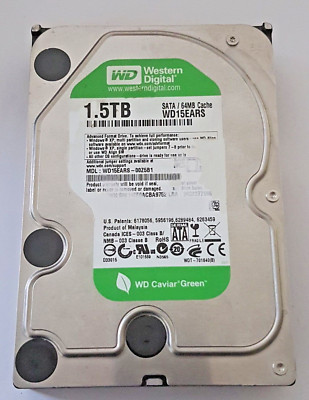 1.5TB SATA Western Digital WD15EARS-00Z5B1 5400rpm 64MB HDD 3.5