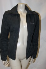 Black Hooch Coat Size 8 Ladies Padded Cotton Jacket Womens Designer Casual