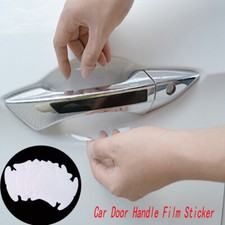 4x Invisible Car Door Handle Film Stickers Scratches Protector Cover Accessories
