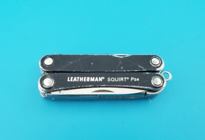 Leatherman SQUIRT PS4 Multi-Tool! BLACK! *broken scissors spring*