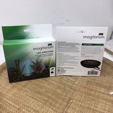 2 Imagitarium LED Round Airstone Fish Tank Light 3  New Multicolor Aquarium Lot