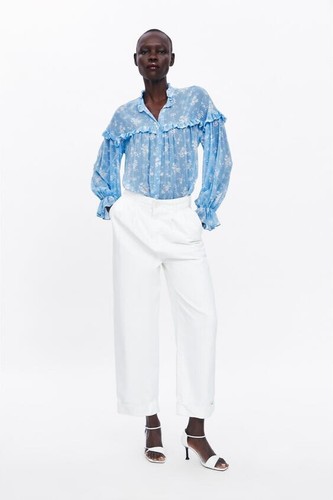 Women's Zara Ruffled Sleeve Floral 