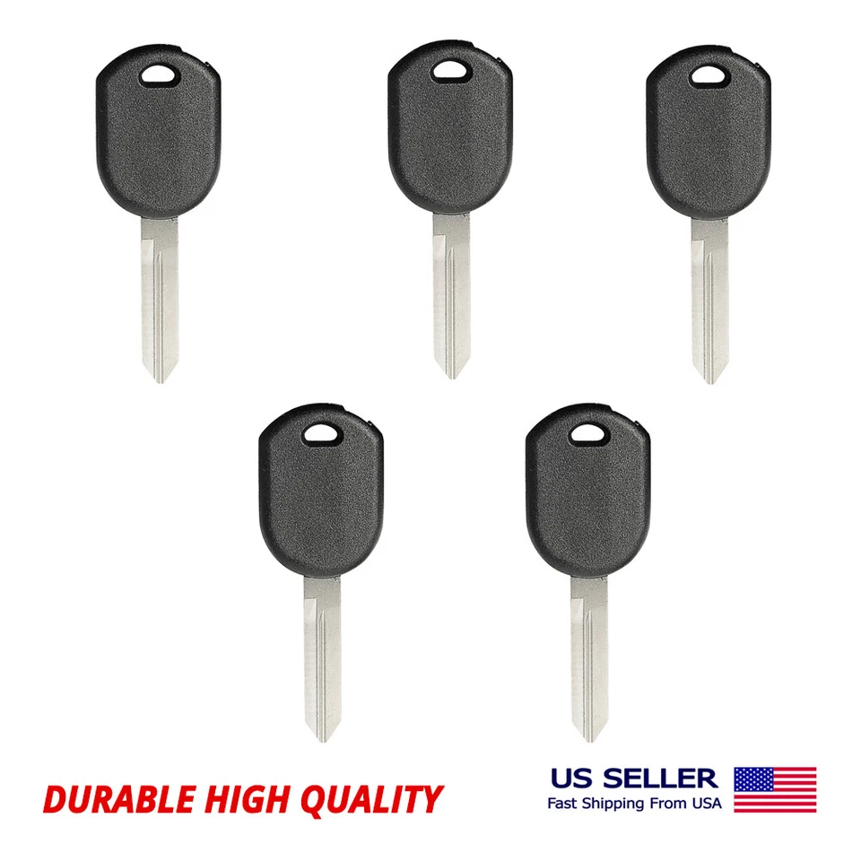 5x NEW Transponder Key Shell Case With Blade for Ford H72 H75 With Chip Holder - Image 2 of 2