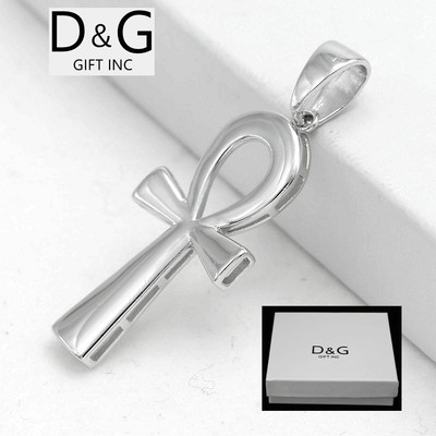 DG Men's.925 Sterling-Silver.Ankh CROSS 