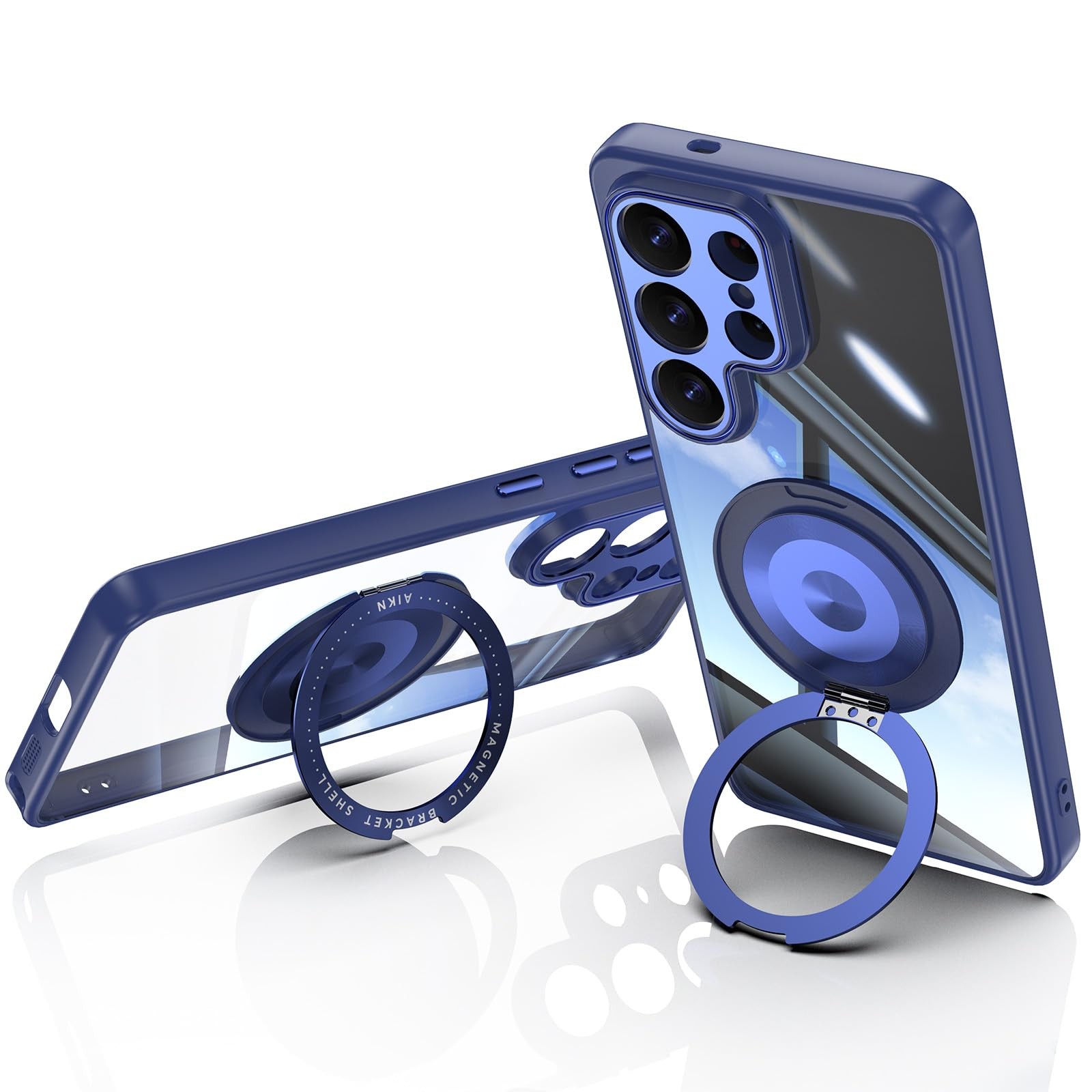 Coque Samsung S26 Ultra Antichoc avec Support Rotatif 360 Degrés Intégré