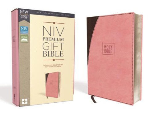 NIV, Premium Gift Bible, Leathersoft, Pink/Brown, Red Letter, Comfort Print: - Bild 1 von 2