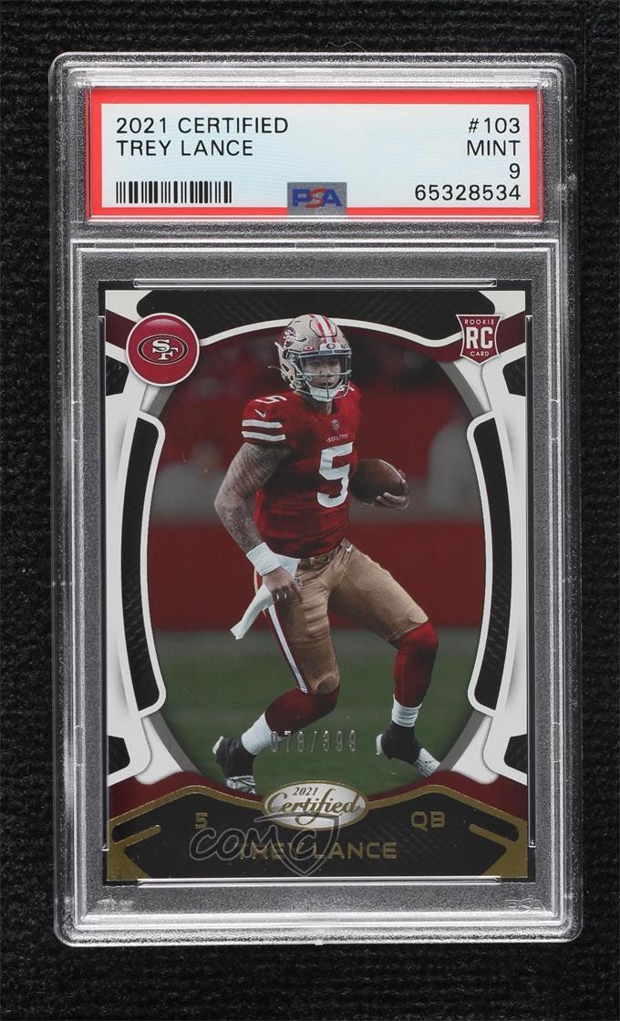 2021 Certified Rookies 78/399 Trey Lance #103 PSA 9 MINT 5xl