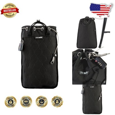 Secure 5 Liter Travelsafe Black - TSA Approved, Lightweight, Water Resistant