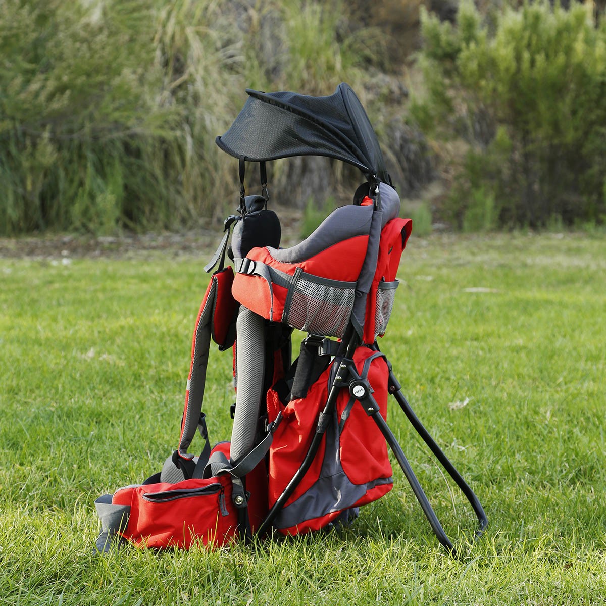 ClevrPlus Canyonero Baby Backpack Kid Toddler Camping Hiking Child Carrier Red