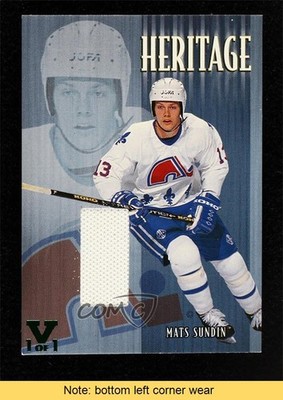2001-02 ITG Be A Player Update Vault Silver 1/1 Mats Sundin #H-10 HOF READ 0c3