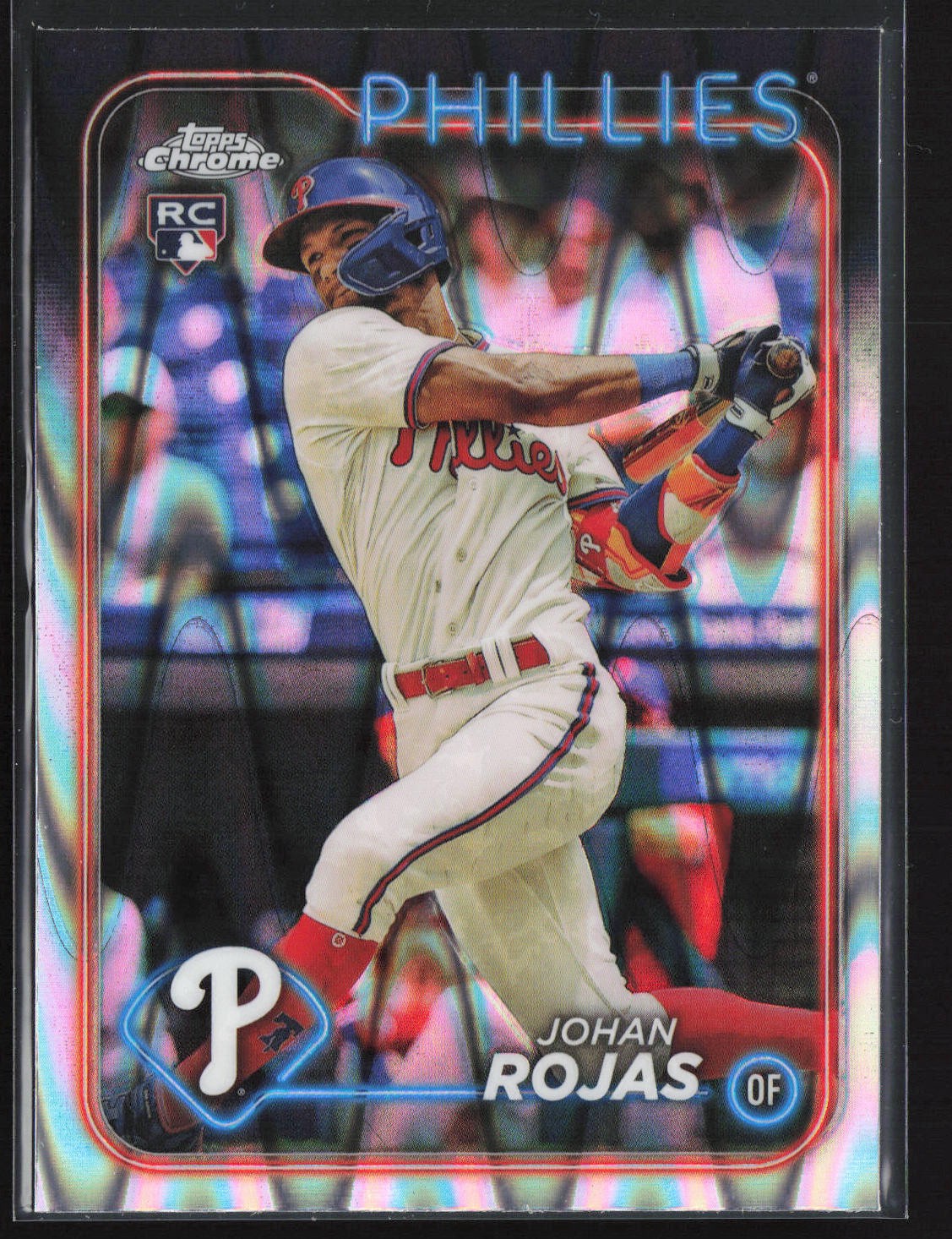Johan Rojas 2024 Topps Chrome Raywave Refractors #273 RC Philadelphia Phillies