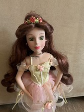 Disney Princess Brass Key keepsake Doll 15" 2004 Porcelain with stand