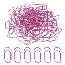 100pcs Paper Clip, Mini Shape Paper Clip Small Cute, 15mm, Light Pink