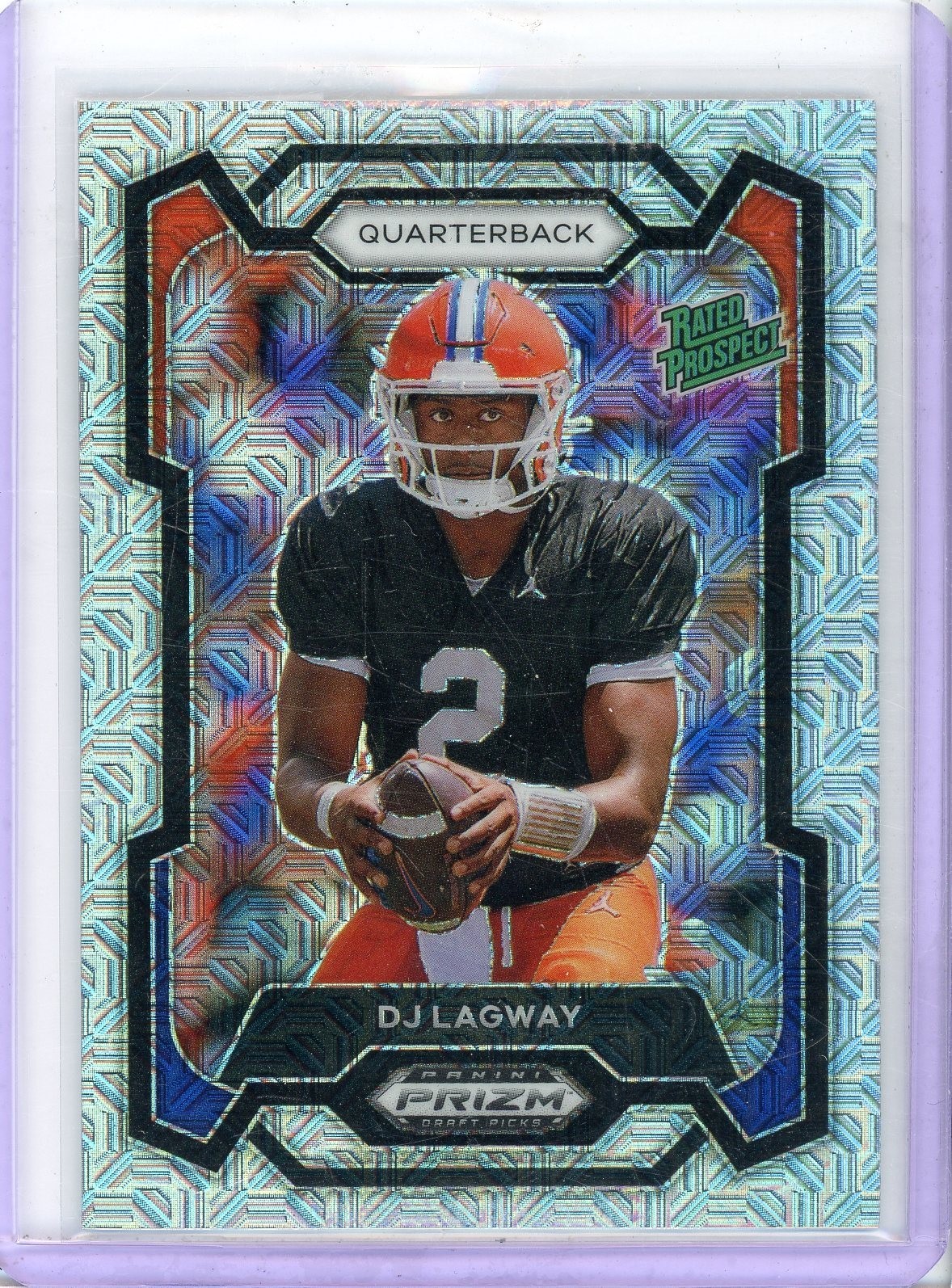 2024 PANINI PRIZM DRAFT PICKS DJ LAGWAY #182 RATED PROSPECT MOJO #/25 FLORIDA