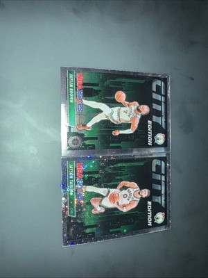 2023-24 Panini NBA Hoops Premium Stock - City Edition Silver Duo Tatum/Brown