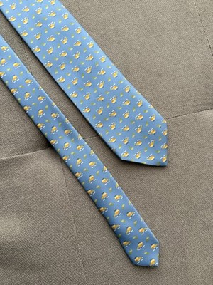 Vintage Battistoni Silk Tie Made In Italy