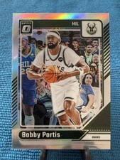 Bobby Portis -2024-25 Optic Basketball -True Silver Prizm #98 -Bucks