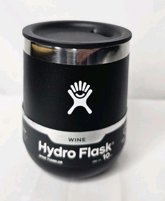 Hydro Flask Wine Tumbler 10oz Black NEW