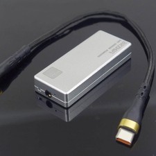 Metal Case Portable Audio Decoder ES9038 Headphone Amplifier Type-C to 3.5mm