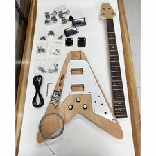 4‑String Electric Bass Full Kit, Mahogany Maple Composite Fingerboard