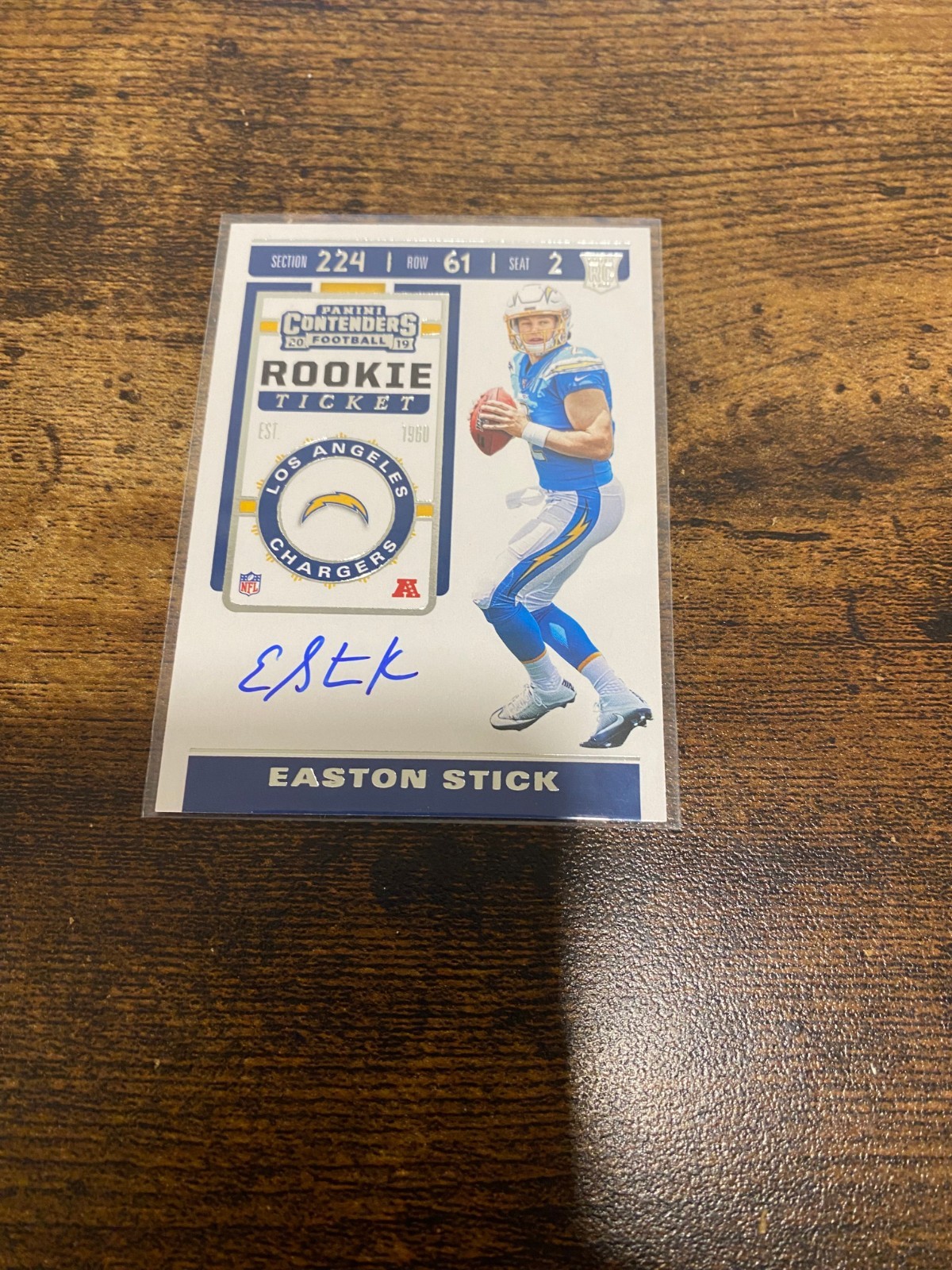 Easton Stick Panini Contenders #127 Autograph