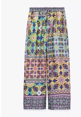 Zara Tory Pajama Bottom Trousers SZ XS Lounge Wear Cruise