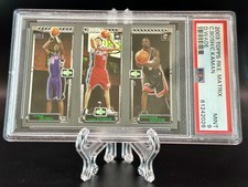 Chris Bosh/Chris Kaman/Dwayne Wade - 2003 Topps Rookie RC Matrix Card (PSA 9)