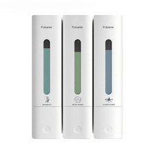 uMadeUs 3 Chamber Shower Dispenser - No Drill - Wall Mount - Easy Installation