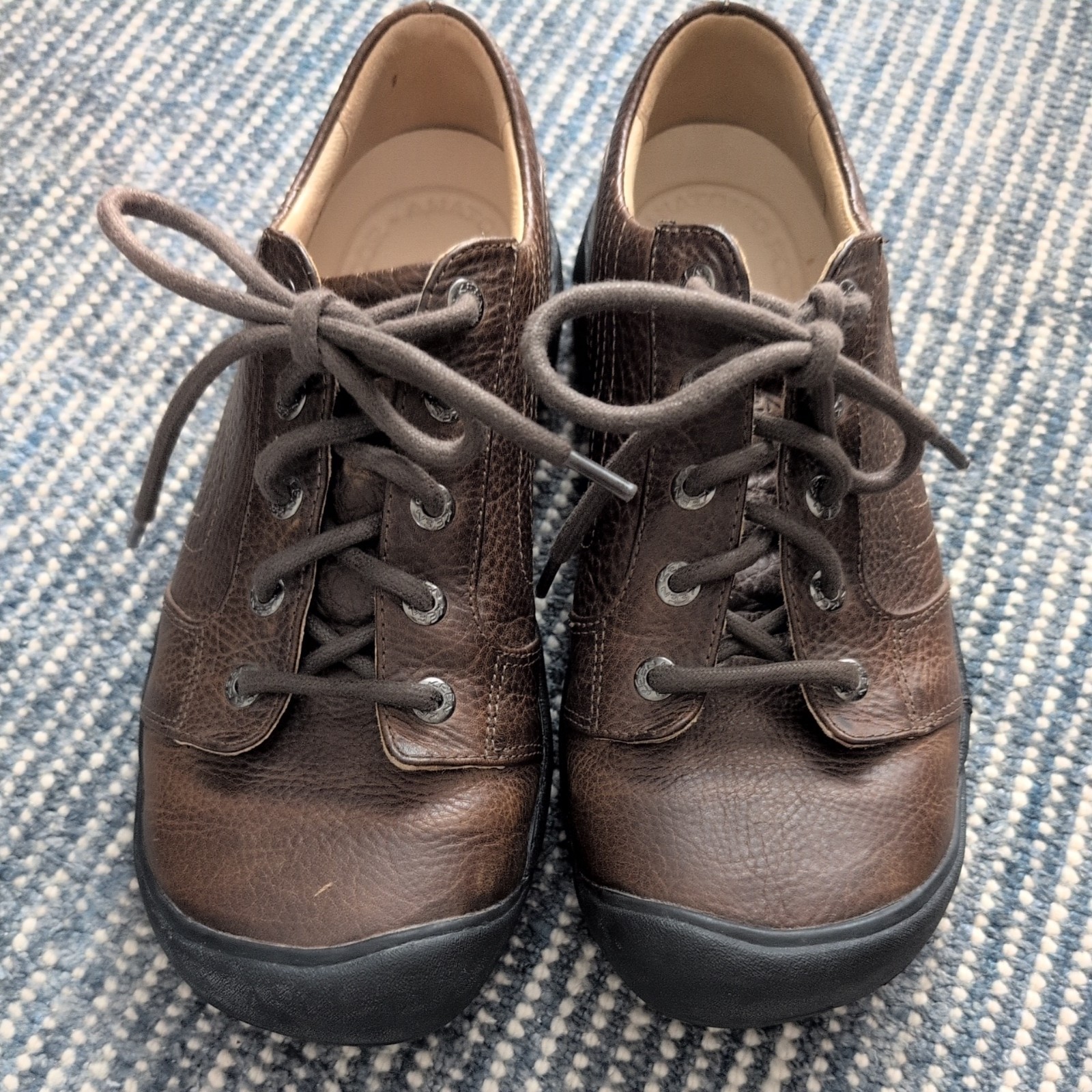 Scarpe casual Keen uomo Alki uomo sneakers pelle marrone 1002789 taglia 10 usate in ottime condizioni