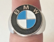 Vtg BMW Auto Owner's Ring: Size #11 ; With The Iconic BMW Logo Emblem