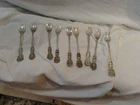 NINE REED & BARTON STERLING COCKTAIL FORKS FRANCIS I