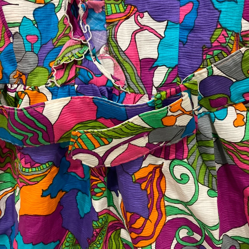 Vestido Vintage Cindy By Leboff Montreal Niñas Talla 16 Años Retro Años 70 46806 Foto 4 de 4