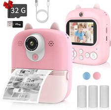 Kinderkamera Sofortbildkamera mit 32 GB-Karte 1080P HD Kamera Kinder Sofortdruck