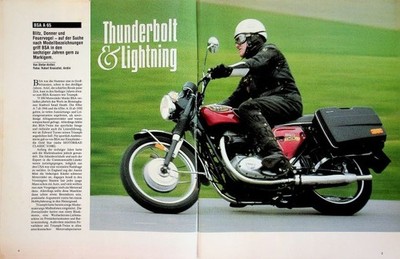 Motorrad Classic 1117) BSA A 65 in einer seltenen Vorstellung auf 8 Seiten