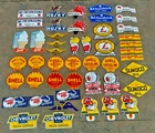 Lot of 47 Porcelain Enamel Signs – Mixed Designs, Vintage Style, single sided