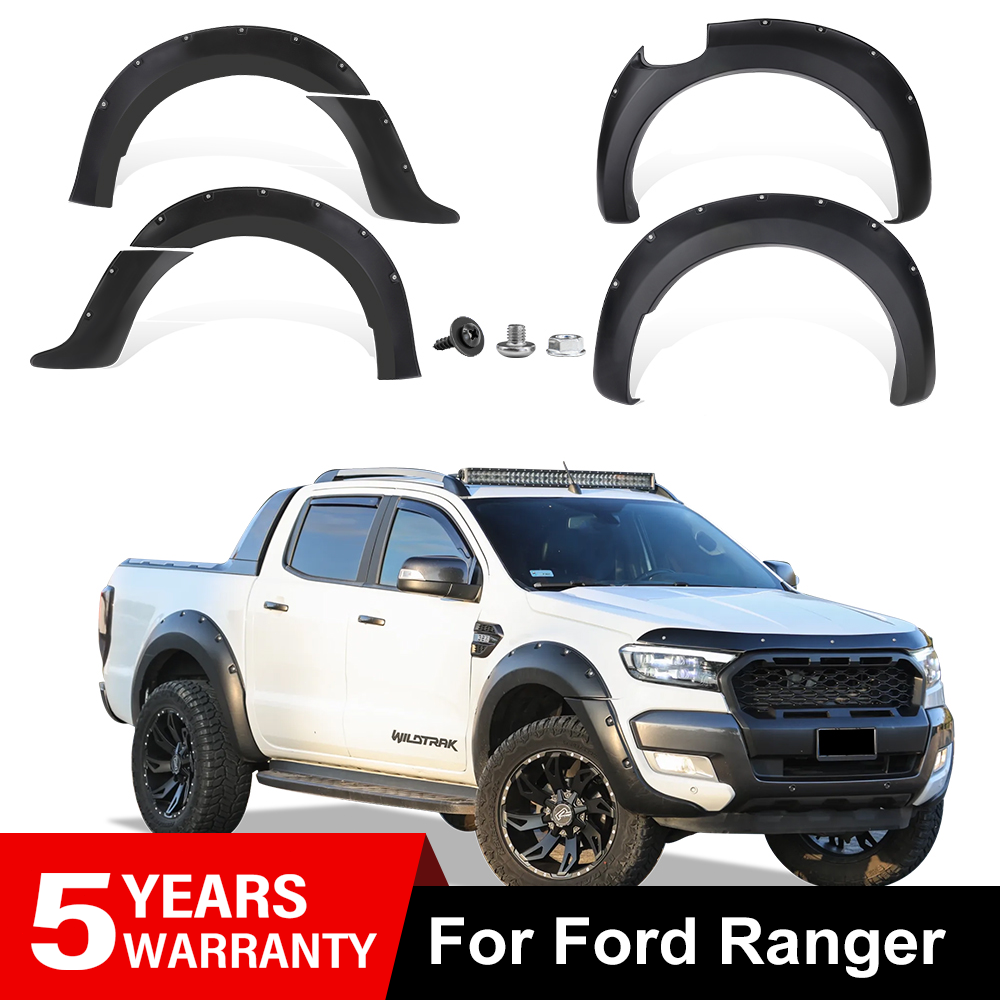 Off-Road Wheel Arch Extensions Kit Trim For Ford Ranger T7 2015-2018 Flares Kit
