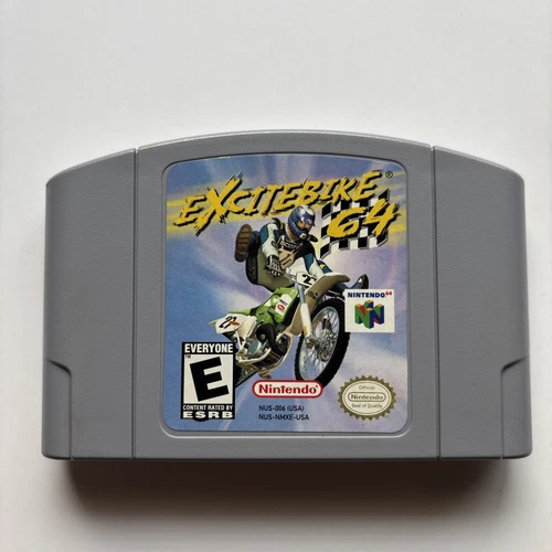 Excitebike 64 (Nintendo 64, 2000) N64 Authentic Cleaned Tested Retro Dirt Bike