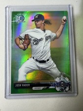 2017 Bowman Chrome Baseball Josh Hader Green /99