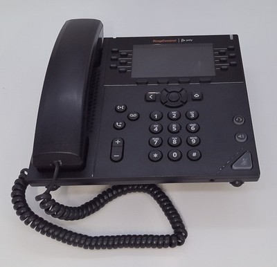 Polycom VVX 450 12-Line IP Phone Black PoE Desk Phone 2201-48840-007 USED RESET